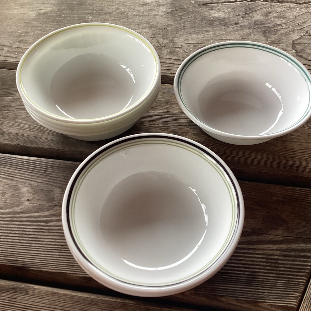 Corelle Cereal Bowls in 3 Patterns - set of 7